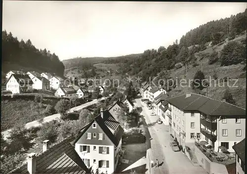 Schoenmuenzach Ortsstrasse Kneipp und Luftkurort Murgtal Schwarzwald Kat. Baiersbronn