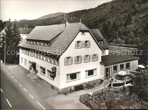Huzenbach Pension zur Krone Murgtal Schwarzwald Kat. Baiersbronn