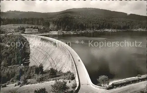 Forbach Baden Gasthaus zur Schwarzenbachtalsperre Staumauer Kat. Forbach