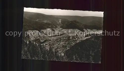 Forbach Baden Blick vom Hoehenhotel Rote Lache ins Murgtal Kat. Forbach