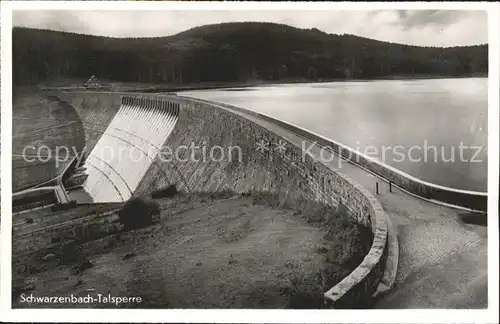 Forbach Baden Schwarzenbach Talsperrre Staumauer Kat. Forbach