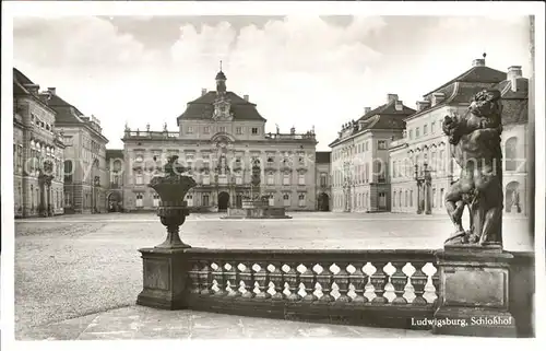 Ludwigsburg Schlosshof Kat. Ludwigsburg