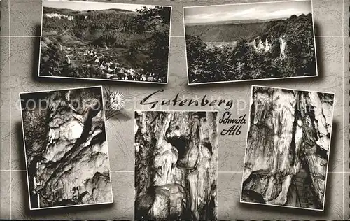 Gutenberg Bad Kreuznach mit Gussmannhoehle und Gutenbergerhoehle / Gutenberg /Bad Kreuznach LKR
