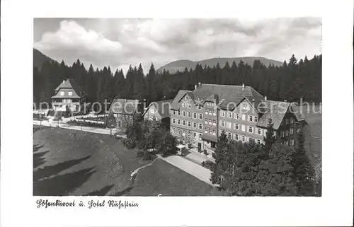 Ruhestein Hotel Kurhaus Kat. Baiersbronn