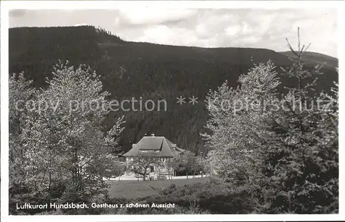 Hundsbach Forbach Gasthaus zur schoenen Aussicht Kat. Forbach