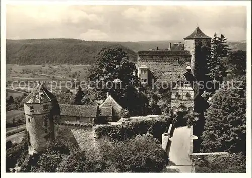 Kuenzelsau Schloss Stetten Burganlage Kat. Kuenzelsau