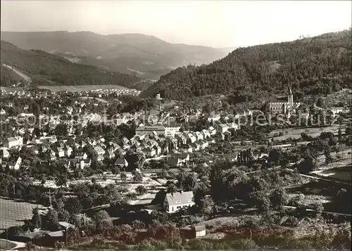 Gernsbach Fliegeraufnahme mit Murgtal Kat. Gernsbach