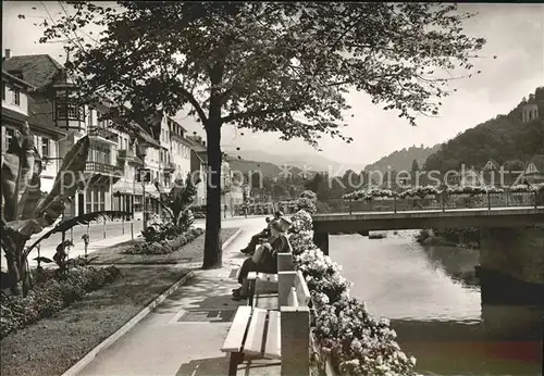 Gernsbach Bruecke Fluss Murgtal Kat. Gernsbach