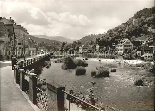 Gernsbach Murgtal am Fluss Kat. Gernsbach