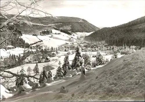 Buhlbach Obertal Obertal im Winter / Baiersbronn /Freudenstadt LKR