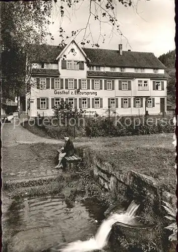 Gompelscheuer Gasthof z. Enzursprung Kat. Enzkloesterle