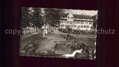 Gompelscheuer Gasthof zum Enzursprung  Kat. Enzkloesterle