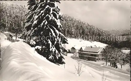 Gompelscheuer Gasthof zum Enzursprung Kat. Enzkloesterle