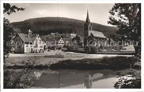 Hoefen Enz Hotel zur Sonne Kirche Kat. Hoefen an der Enz