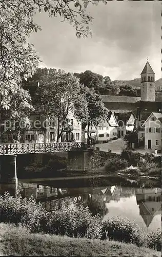 Obertsrot Bruecke Kirche Kat. Gernsbach