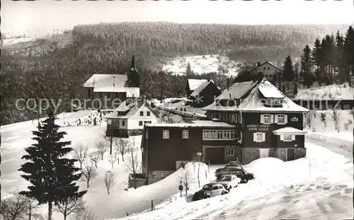 Hundsbach Forbach Gasthaus Penison zur schoenen Aussicht Kapelle Kat. Forbach