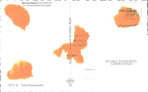 Bermersbach Forbach  Kat. Forbach