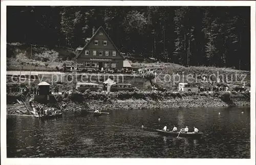 Schwarzenbachtalsperre Gasthof Boote Autos Kat. Forbach