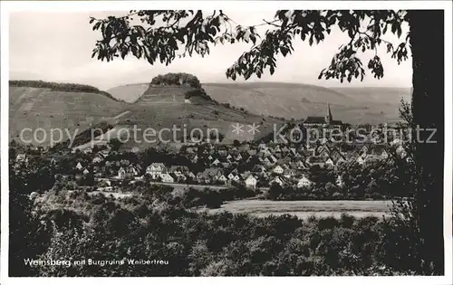 Weinsberg Burgruine Weibertreu Kat. Weinsberg