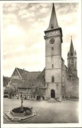 oehringen Hohenlohe Kirche Brunnen / oehringen /Hohenlohekreis LKR