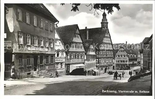 Backnang Marktstrasse Rathaus  Kat. Backnang