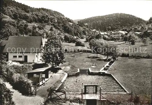 Lautenbach Gernsbach Gasthof Pension Sonne Schwimmbad Kat. Gernsbach