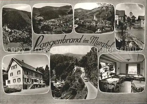 Langenbrand Forbach Teilansichten Gasthaus Murgtaeler Hof  Kat. Forbach