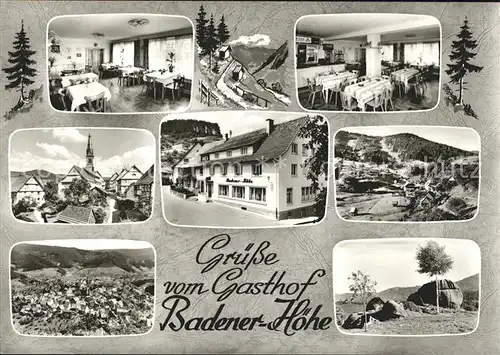 Bermersbach Forbach Gasthof Badener Hoehe Teilansichten Kat. Forbach