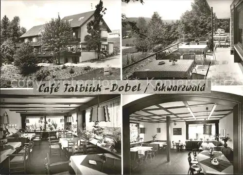 Dobel Schwarzwald Cafe Talblick Terrasse Restaurant Kat. Dobel