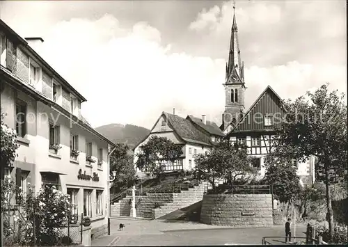 Bermersbach Forbach Gasthof Pension zur Badener Hoehe Kiche  Kat. Forbach