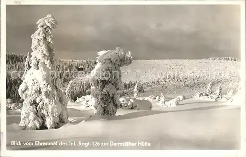 Ottenhoefen Schwarzwald Blick vom Ehrenmal Inf. Regt. Darmstaetter Huette Kat. Ottenhoefen im Schwarzwald