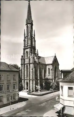 Offenburg Evangelische Kirche Kat. Offenburg