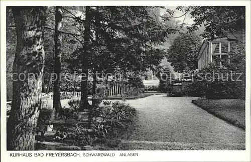 Bad Freyersbach Kurhaus Anlagen Kat. Schleusegrund