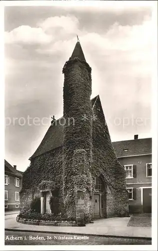 Achern Baden St. Nikolaus Kapelle Kat. Achern