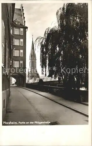 Pforzheim Partie an der Pfluegerstrasse Kat. Pforzheim