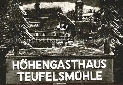 Loffenau Bad Herrenalb Hoehengasthaus Teufelsmuehle Kat. Bad Herrenalb