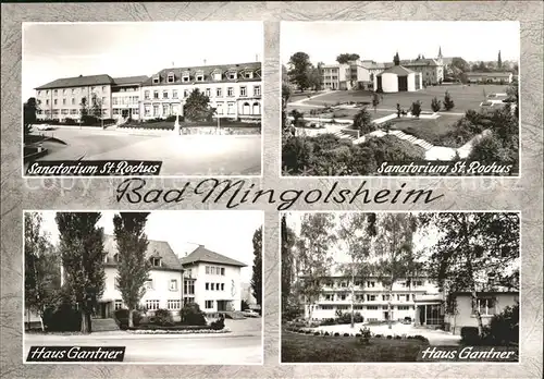 Mingolsheim Sanatorium St. Rochus Haus Gantner  Kat. Bad Schoenborn