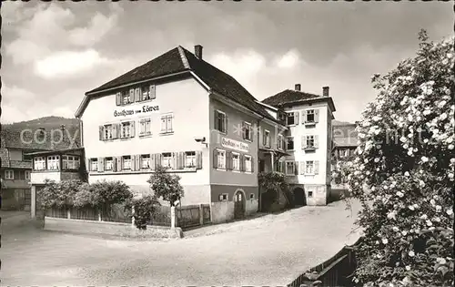 Forbach Baden Gasthaus Pension z. Loewen Kat. Forbach