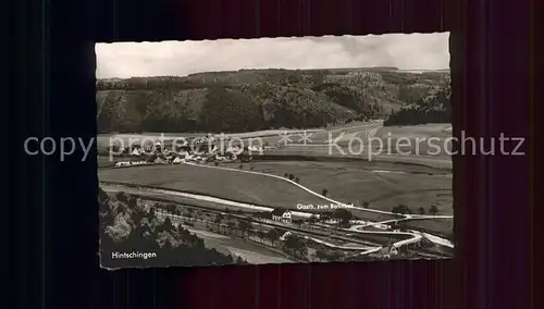 Hintschingen Gasthof zum Bahnhof  Kat. Immendingen