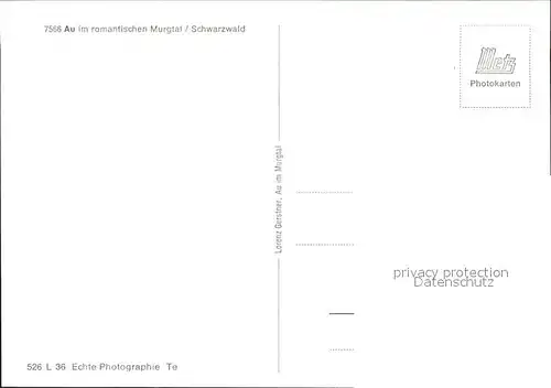 Au Murgtal  / Weisenbach /Rastatt LKR