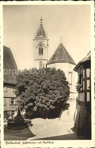 Pfullendorf Brunnen Stadtkirche Kat. Pfullendorf