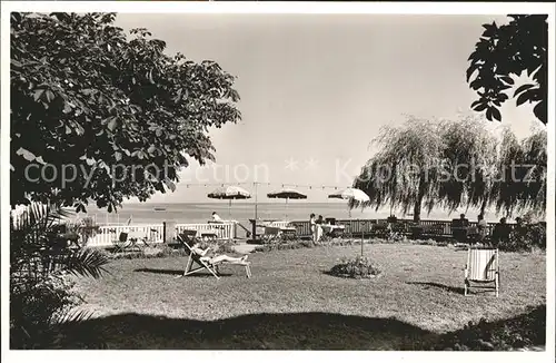 Hagnau Bodensee Strand Hotel Adler Seegarten Kat. Hagnau am Bodensee