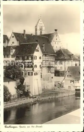 Riedlingen Donau Partie an der Donau Kat. Riedlingen