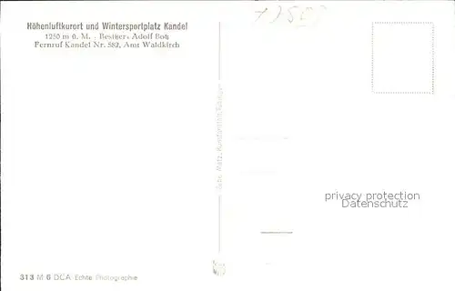 Waldkirch Breisgau Oberer Zweribachfall Kat. Waldkirch