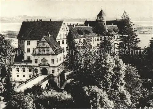 Heiligenberg Baden Schloss Blick Schweizer Alpen Kat. Heiligenberg