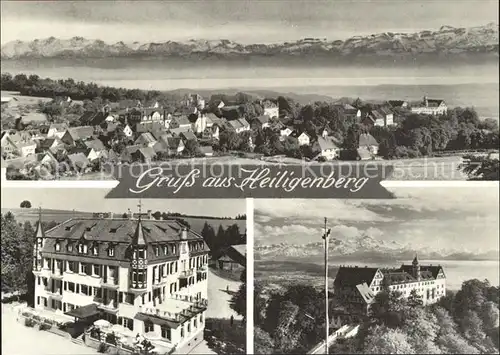 Heiligenberg Baden Hotel Post Schloss Alpen  Kat. Heiligenberg