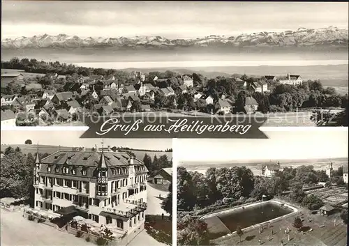 Heiligenberg Baden Freibad Haus Hohenstein Kat. Heiligenberg