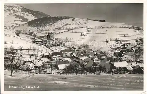 Neuenweg Gasthof z. Sonne Ortsansicht Kat. Neuenweg