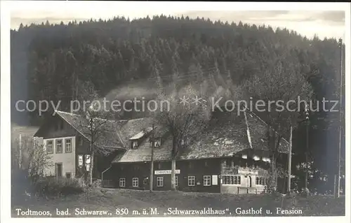 Todtmoos Schwarzwaldhaus Gasthof Pension Kat. Todtmoos