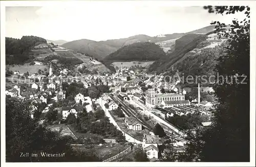 Zell Wiesental Hotel Loewen Ortsansicht Kat. Zell im Wiesental